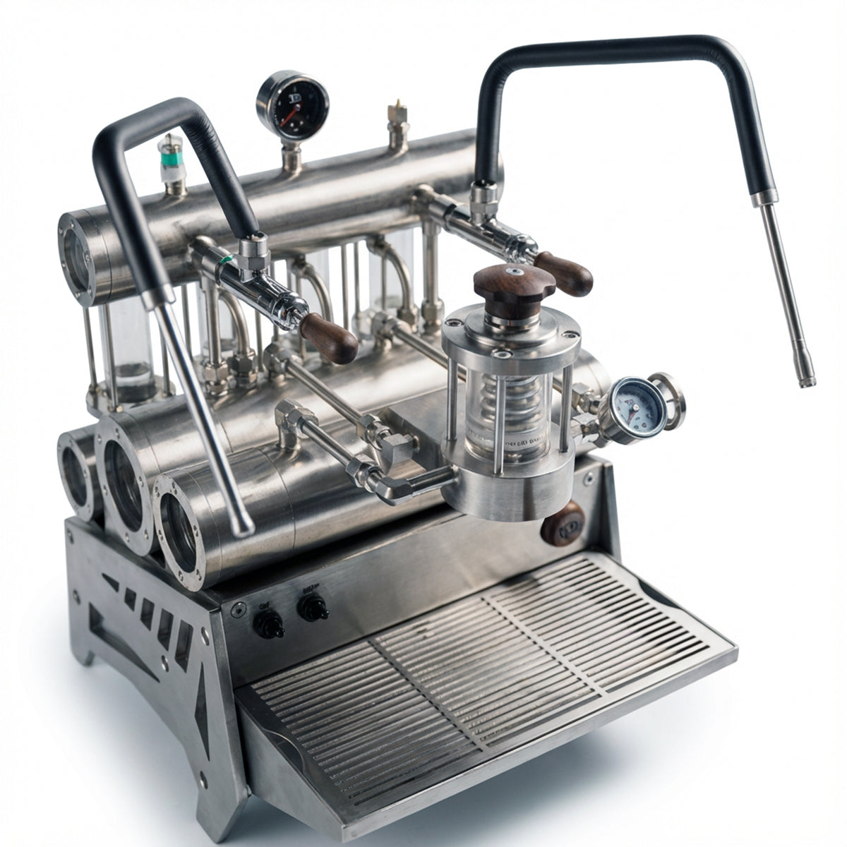 Máquina de espresso semiautomática comercial Aleman 7P | Bomba de engranajes y perfilado vía app