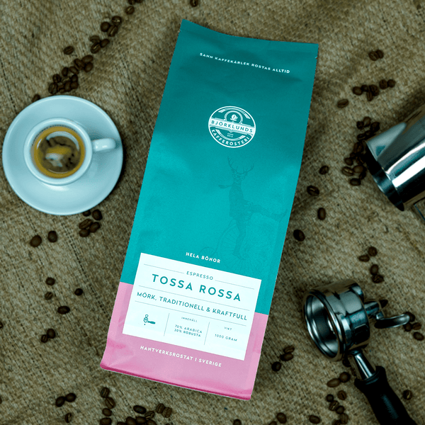 Björklunds Kaffe Tossa Rossa – Mörk espresso med klassisk italiensk karaktär - Barista och Espresso