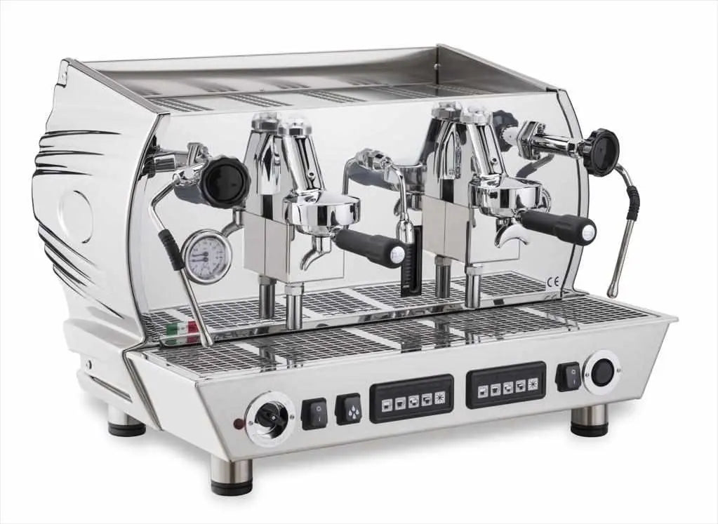 La Nuova Era Altea Vintage Kommersiell espressomaskin-Kommersiell-La Nuova Era-2-grupp-Rostfritt-Barista och Espresso