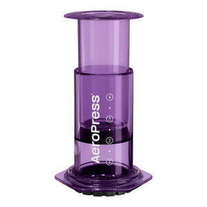 AeroPress morada transparente