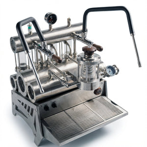 Máquina de espresso semiautomática comercial Aleman 7P | Bomba de engranajes y perfilado vía app