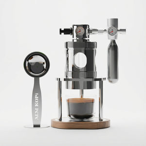 Máquina de espresso neumática alemana | Escritorio de 58 mm accionado por aire
