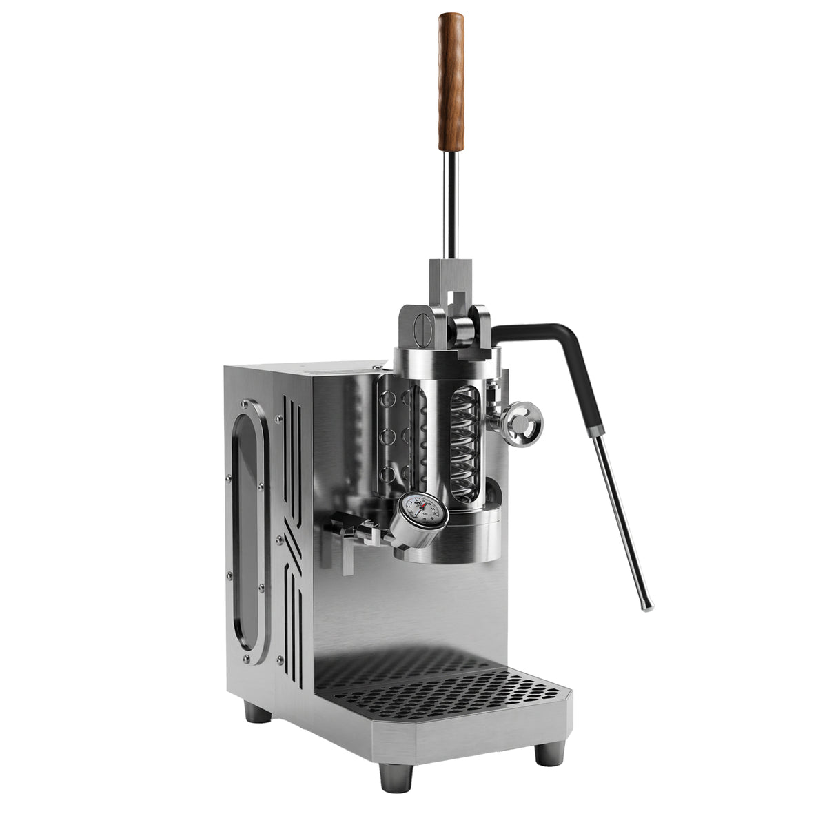Máquina de espresso alemana Gecko de pared con palanca manual | Cafetera de 58 mm de huella cero