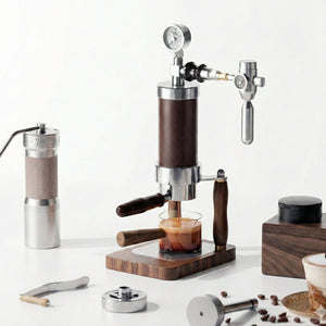 Aleman Nomad Hybrid Máquina de Espresso Portátil | Manivela y neumática 2 en 1
