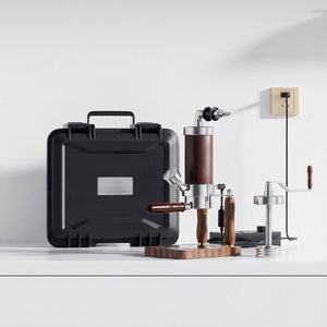 Aleman Nomad Hybrid Máquina de Espresso Portátil | Manivela y neumática 2 en 1
