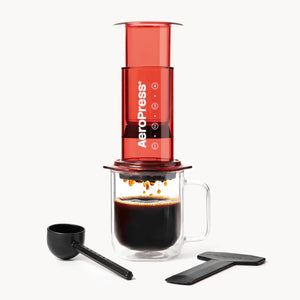 AeroPress Rojo transparente