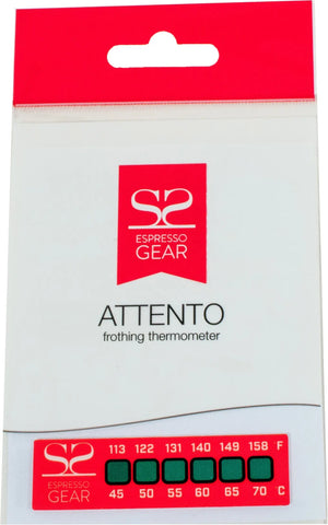 Paquete con Termómetro Attento -Espresso Gear para medición precisa de temperatura en la preparación de espresso.