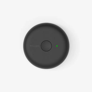 Tapa eléctrica mate negra con botón e indicador LED verde para almacenamiento al vacío, parte de Fellow, EspressoGear, todo sobre café