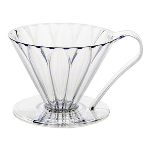 Dripper de flores de Tritan para 4 tazas, transparente