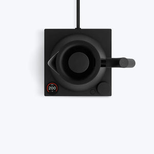 Hervidor de agua negro mate con control digital de temperatura y preparación precisa, parte de EspressoGear, Fellow, Últimas novedades, todo sobre café