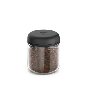 Tarro de vidrio para almacenamiento de café con sellado al vacío eléctrico, parte de Fellow, Almacenamiento, EspressoGear, Últimas novedades, todo sobre café.