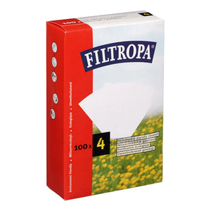 Papel filtro estilo Melitta sin blanquear 1x4 100pcs FILTROPA