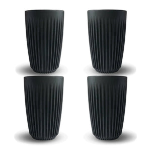Taza 12oz Carbón 4 piezas - Huskee HUSKEE