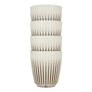 Taza 8oz Natural 4pcs - Huskee HUSKEE