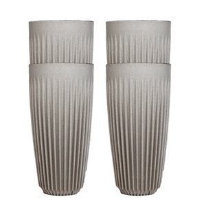 Taza 16oz Natural 4 piezas - Huskee HUSKEE