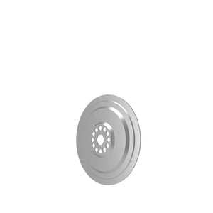 Pantalla de flujo de acero inoxidable para control de precisión en cafetera manual, parte de Varia y EspressoGear, todo sobre café.