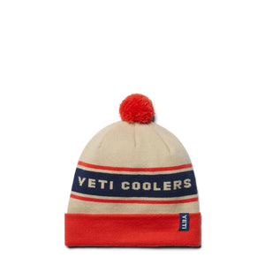 Gorro Pom Blanco / Naranja YETI