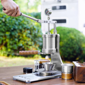 Máquina de espresso Aleman Sniper con palanca manual | Precision Tower en acero inoxidable