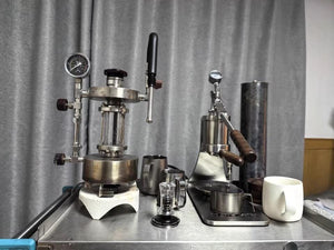 Máquina de espresso Aleman Sniper con palanca manual | Precision Tower en acero inoxidable