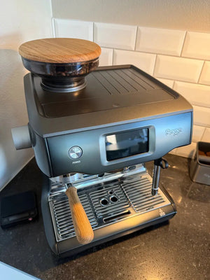 Tapa de madera BAARK – The Bean II para depósito de granos Sage - Barista y Espresso