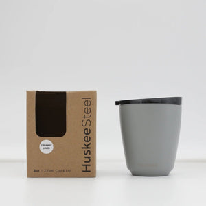 Huskee Stål mugg 235 ml – hållbar kaffekopp i rostfritt stål - Barista och Espresso