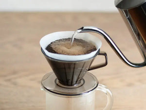 Cafetera 2 tazas plástico transparente gris KINTO