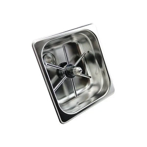 Enjuagador de jarra cuadrado 150mm Spinjet de acero inoxidable para limpieza eficiente de jarras de leche.