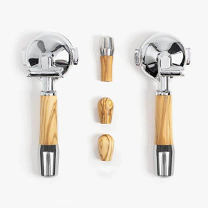 Handtagsset för ECM-Handtagsset-Wiedemann Manufuktur-Standard-Oliv-Barista och Espresso