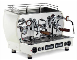 La Nuova Era Altea Vintage Kommersiell espressomaskin-Kommersiell-La Nuova Era-2-grupp-Vit/trä-Barista och Espresso
