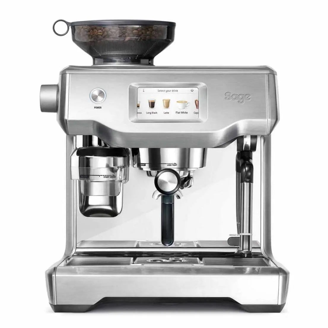 Sage Oracle Touch-Semi-automática-Sage Renovated-Acero inoxidable-Como nueva-Barista y Espresso