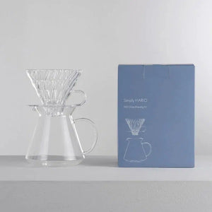 [Simply HARIO Series] V60 Glass Dripper & Server Set - Barista och Espresso